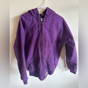 Vintage Carhartt Workwear Jacket Purple Womens Size Medium